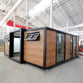 20/40Ft 2-Bed Luxury Prefab Villa 40Ft Mobile Prefab Home For Daily Residence Expandable Container Granny Flat Portable House