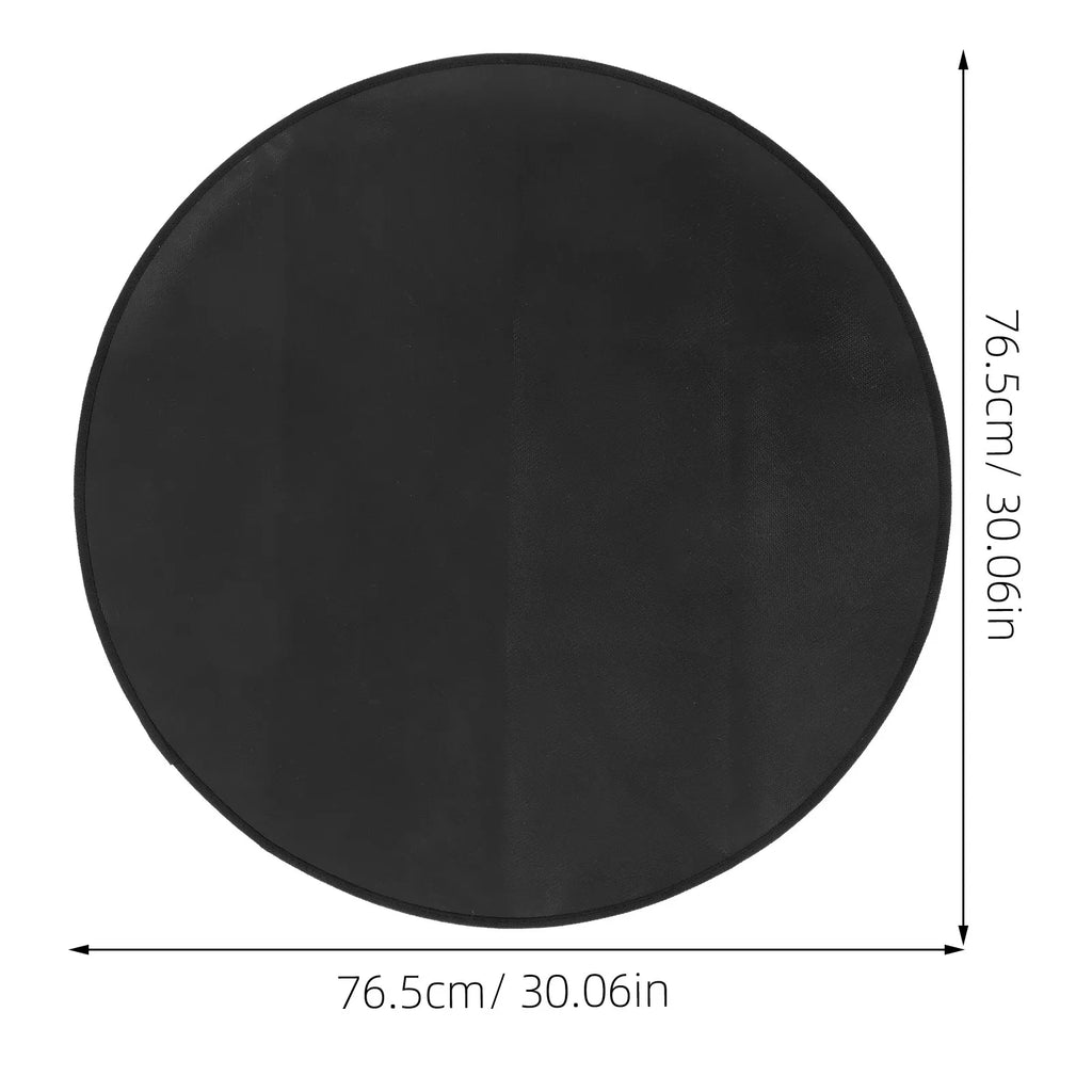 Round 30 Inch Under Grill Mat Fireplace Fire Mat Barbecue Camping Fire Blanket BBQ Grill Mat Outdoor Camping Picnic Accessories