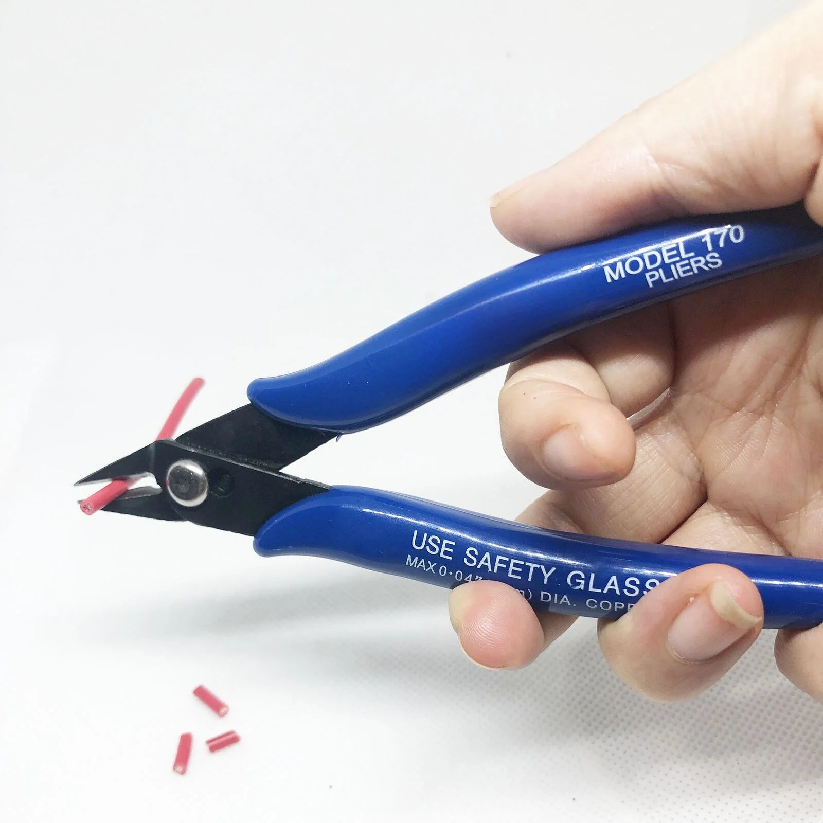 NJBLZQ Pliers Carbon Steel Pliers Electrical Wire Cable Cutters Cutting Side Snips Flush Pliers Nipper Home Hand Tools Blue