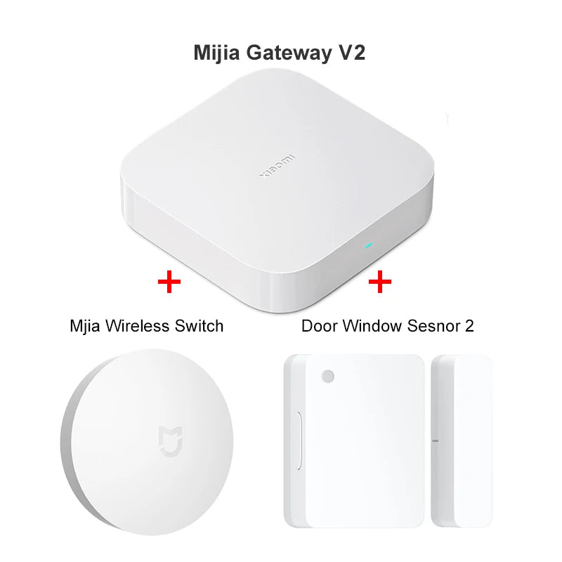 Xiaomi Smart Home Kit Mijia Gateway 3 Aqara Hub Door Human Body Sensor Temperature Humidity Sensor Wireless Switch Water Sensor