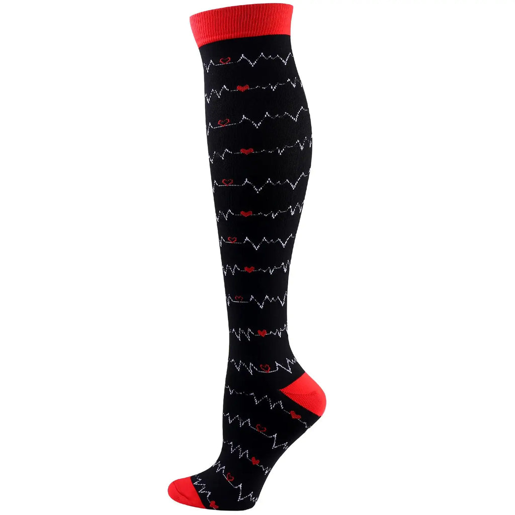 New Compression Socks Men Best Graduated Athletic 20-30 Mmhg Nursing Socks Fit For Running Flight Travel Compression Sport Socks