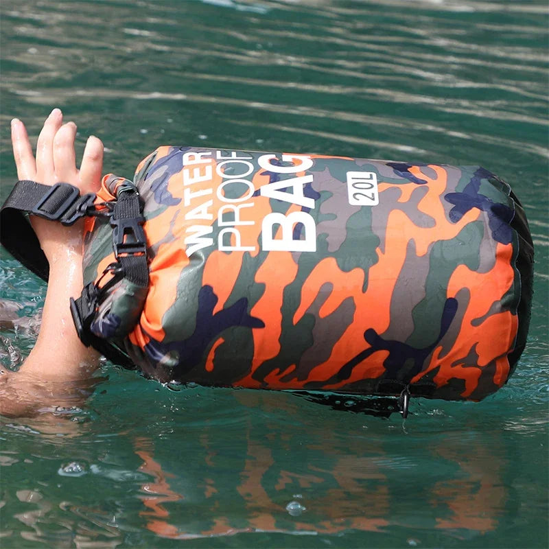 Men's and women's waterproof bags, outdoor sports bags, suitable for swimming, boating, kayaking, rafting and traveling
