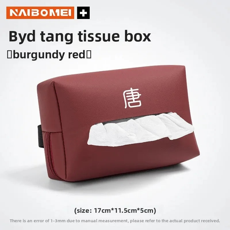 Anti-Scratch Car Armrest Tissue Box for BYD Seal Dolphin Yuan Plus Seal U Frigate 07 Tang EV Han EV Song Pro Auto Accessories