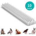 10/20/30Pcs Spikes Repeller Cat Plastic Bird Repellent Anti Pigeon Anti-bird Squirrel Garden Fences Control Transparent Spikes