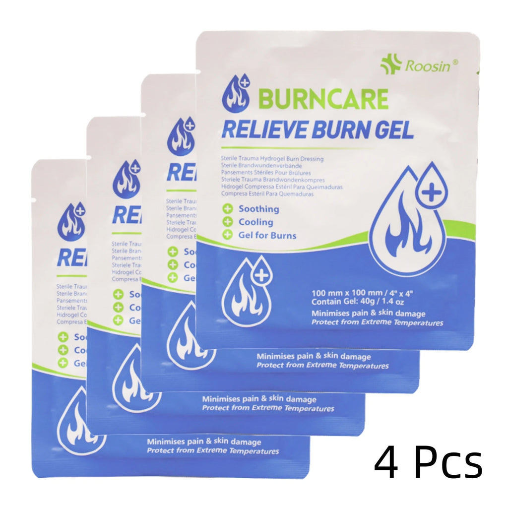 Professional Burn Care Kit with Advanced Dressings Cream & Gauze Portable Emergency Treatment for Home Travel Car Office