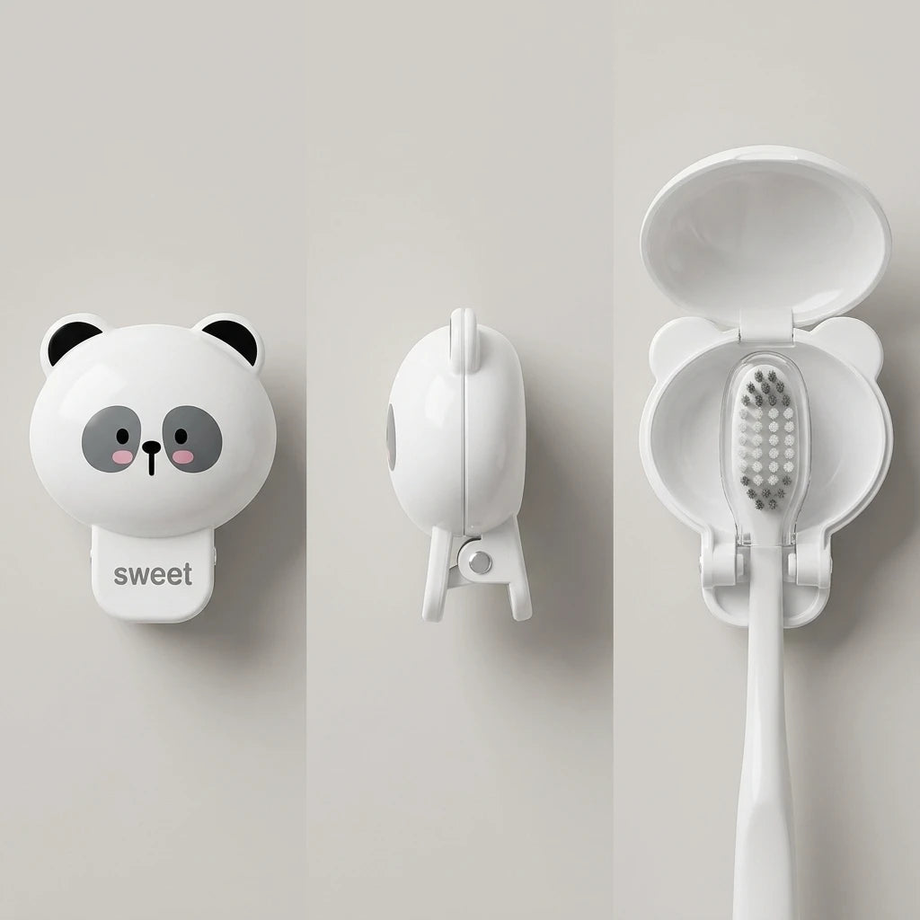 Cute Cat Toothbrush Protective Cover Portable Travel Toothbrush Head Case Dustproof Holder