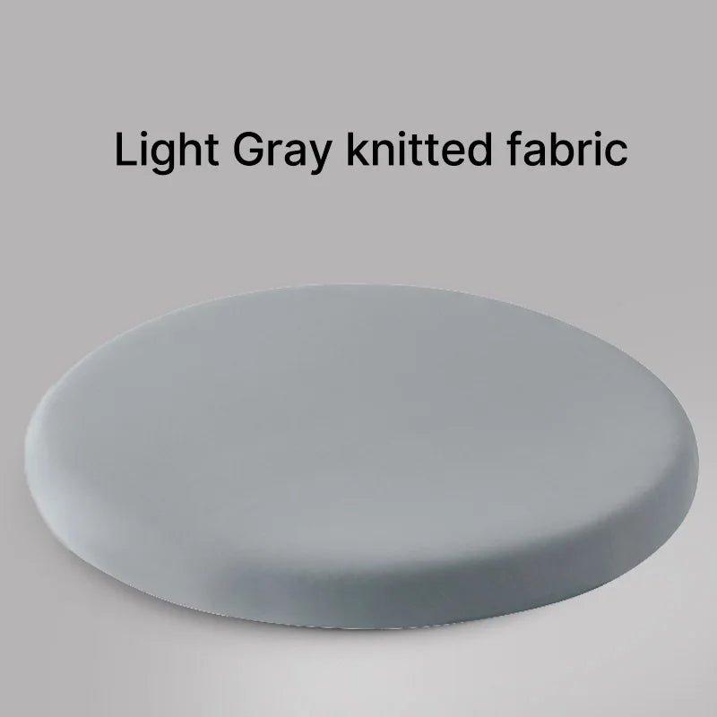 Round Ice Silk Fiber Fabric Seat Cushion Rebound Memory Foam Stools Chair Cushion Japanese Solid Thick Soft Comfy Butt Cushion