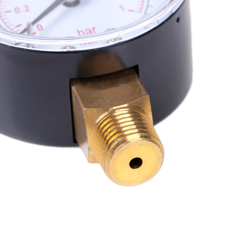 Low pressure gauge for fuel air oil gas water 50mm 0-15 PSI 0-1 bar 1/4 BSPT