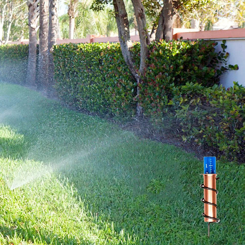 Accurate Rain Gauge Large Capacity Spiral Rain Gauge Rain Falling Measuring Instrument for Garden Lawn