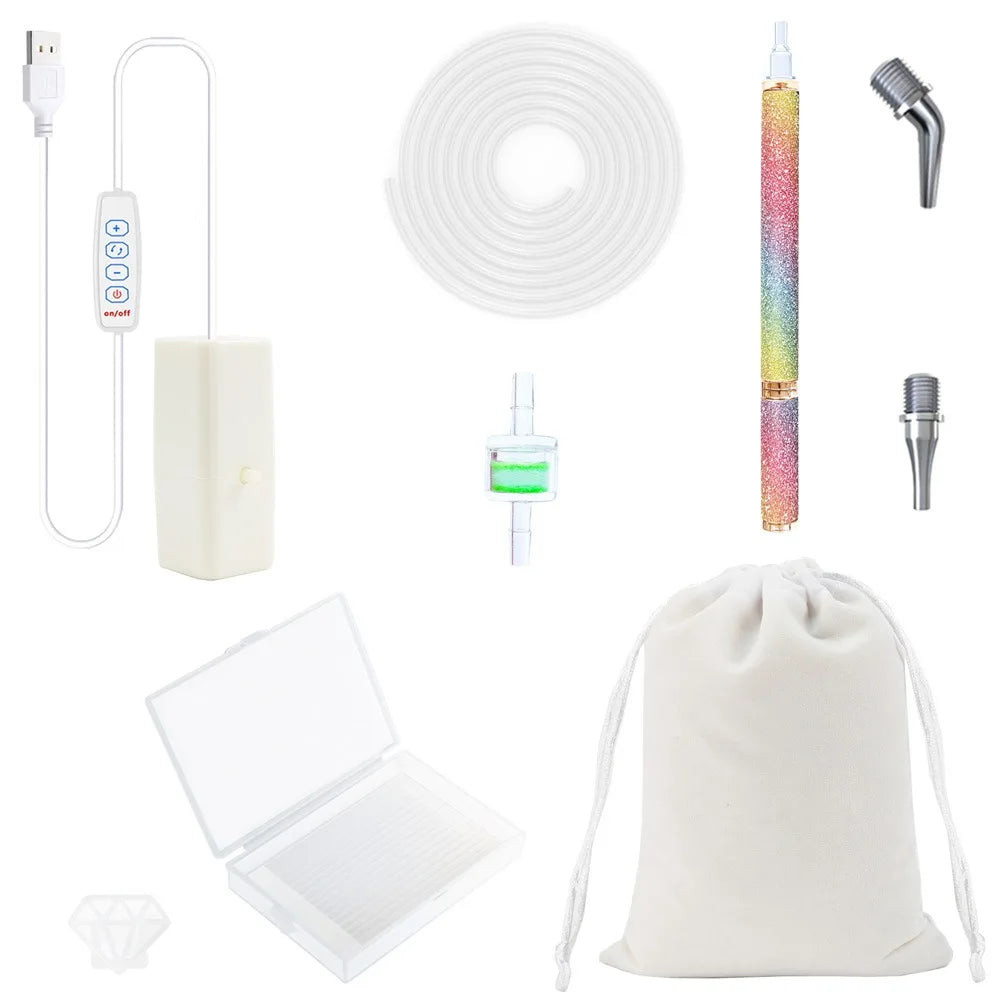 Electric Vacuum Diamond Painting Pen Kits USB Powered Diamond Painting Suction Device for 5D Diamond Painting Tool