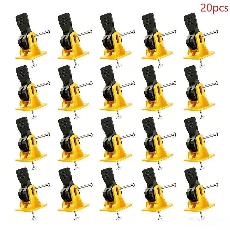 20Pcs Floor Tile Leveling System Clips Leveler Adjuster Kit Set for the Tile Laying Fixing Flat Ceramic Wall Construction Tools