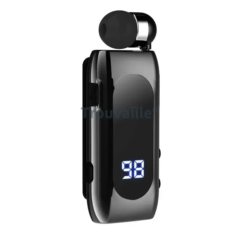 K55 Lavalier Wireless Earphone Bluetooth 5.0 Earphone In Lotus Bussiness Headphone Headset Fast Charge Vibration Power Display