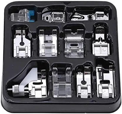 11Pcs Presser Feet Set - Walking Foot Kit for Brother, Singer, Babylock, Janome, Toyota Low Shank Sewing Machines