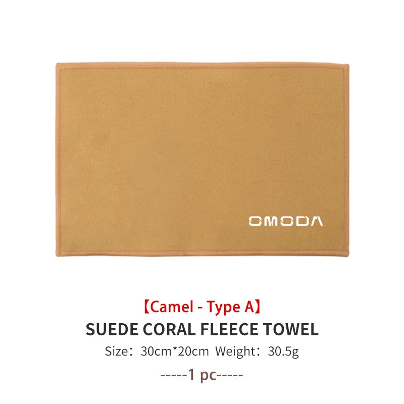 Coral Car Wash Cloth Microfiber Towel Car Cleaning Drying Cloth For Chery Omoda 5 GT C5 GT S5 E5 O5 GT A9 EV PRO PHEV FX