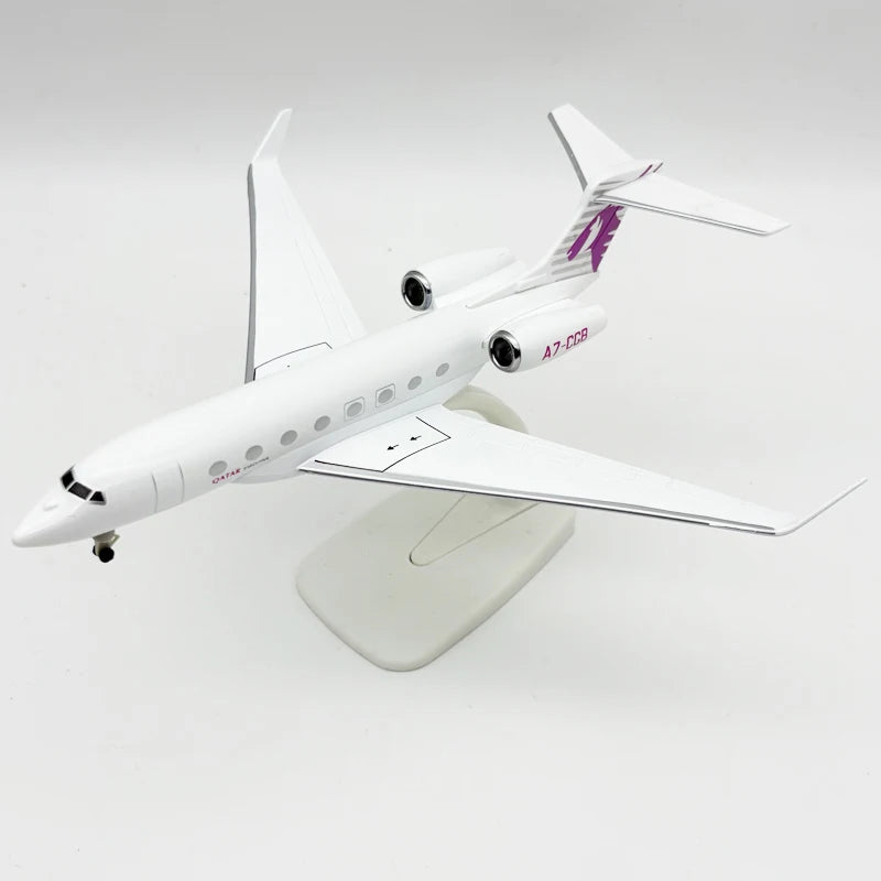 20CM Model Planes Gulfstream G650ER Aircraft Diecast Metal 1/200 Scale Business Jet Collected Gift By Aviation gift