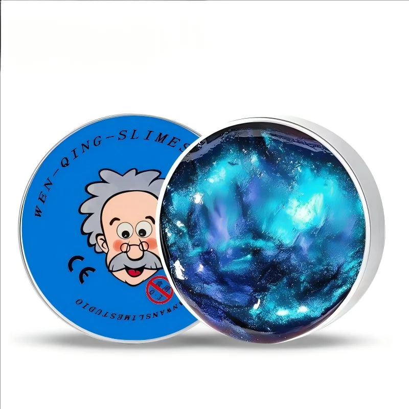 Stress Relief Squeeze Blind Box Old Man Liquid Squishy Transparent Crystal Slime Fluffy Foam Putty Kids Safe Bouncy Color Slime