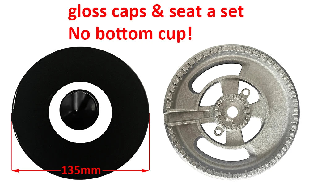 High Quality 40mm Bevel 135mm Slope Cap Matte or Glossy 450 Burner