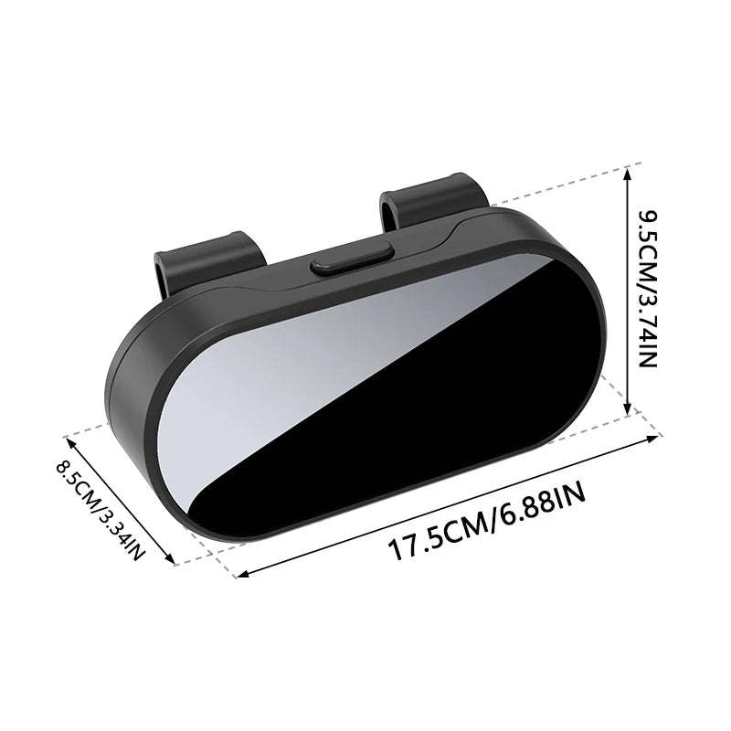 Mirror Glossy Multifunctional Glasses Case, Car Sunshade, Glasses Clip Card, 2-in-1 Storage Box, High-End Sunglasses Holder,