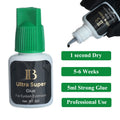 1 Bottle I Beauty IB 0.05s Dry Glue Ultra Super Expert Hyper Bond Glue Eyelash Extensions Green Gold Blue Cap Salon School Use