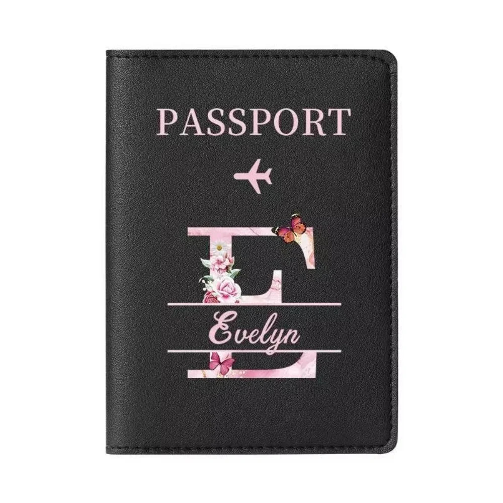 Personalized Passport Holder with custom Cute Cartoon Shiba Print, Multifunctional Ticket & Travel Document Organizer