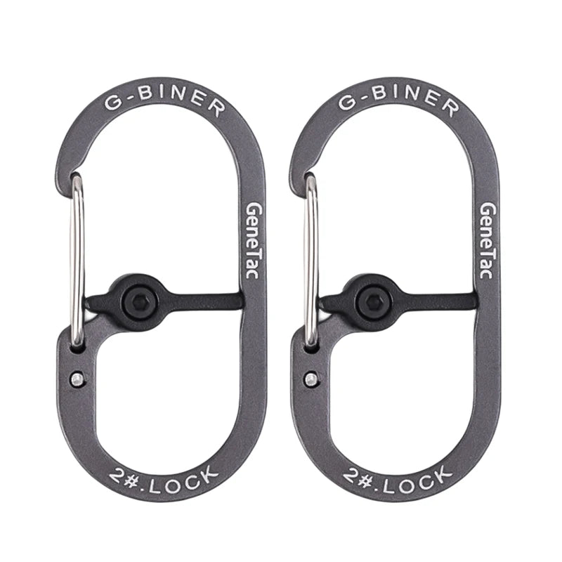 G-type Spring Outdoor Climbing Safety Keychain Aluminum Alloy Multicolor Carabiner  Backpack Buckle Camping Safety Lock