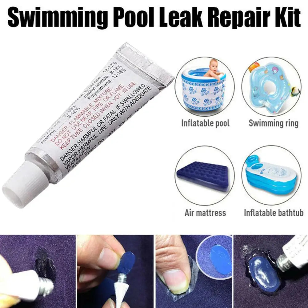 Repair PVC Adhesive Vinyl Glue Repair Kit For Inflatables Waterbed Air Mattress Patch Adhesive Inflatable Boat Swim Pool M8R0