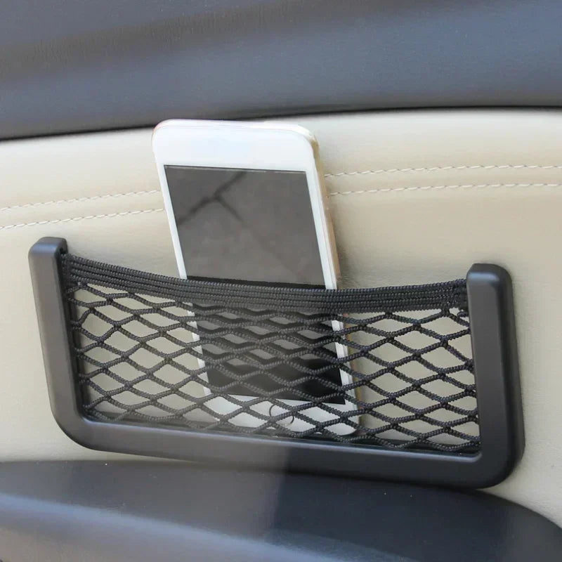 2-Piece RV Storage Mesh Pocket Car Adhesive Mesh Pocket Car Bracket 3.15 Inch * 15 8cm * 7.87 Inch Universal