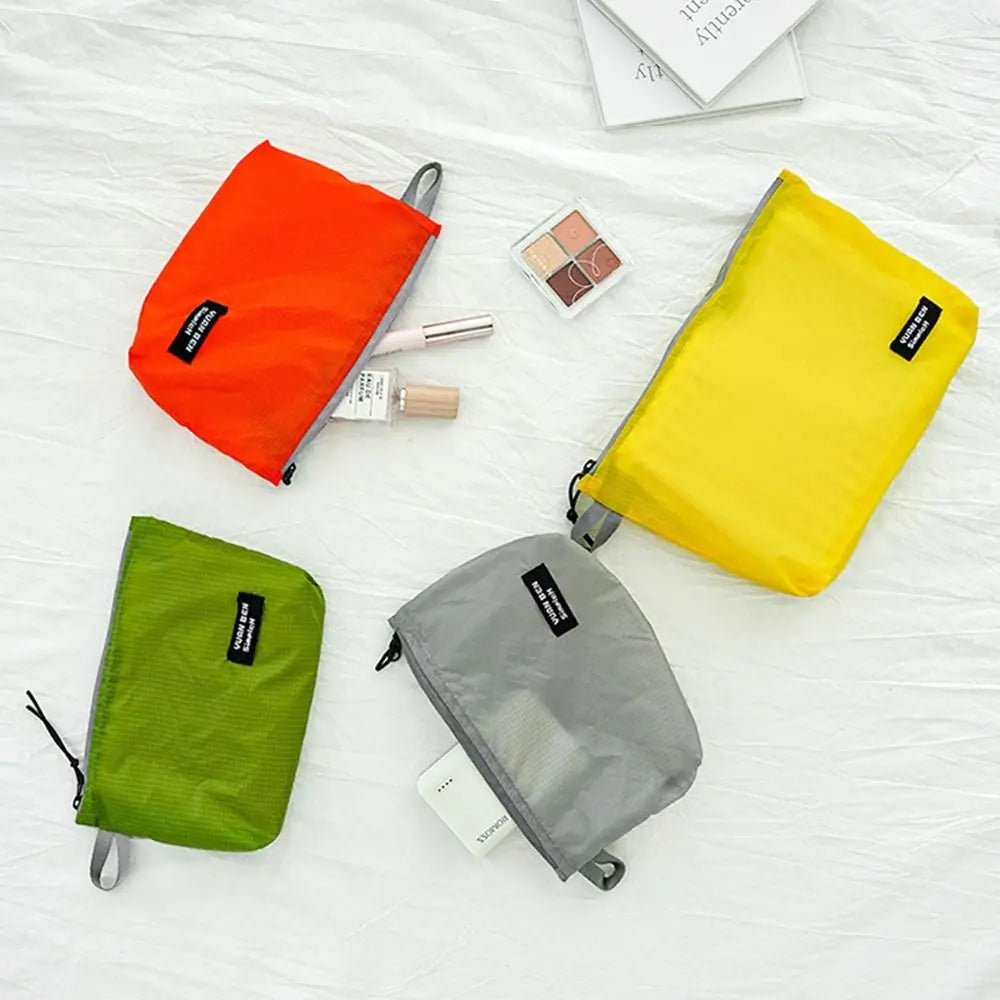 Silicone-coated Luggage Storage Bag Multifunctional Ultra-lightweight Clothing Sorting Bag Yellow Orange Waterproof