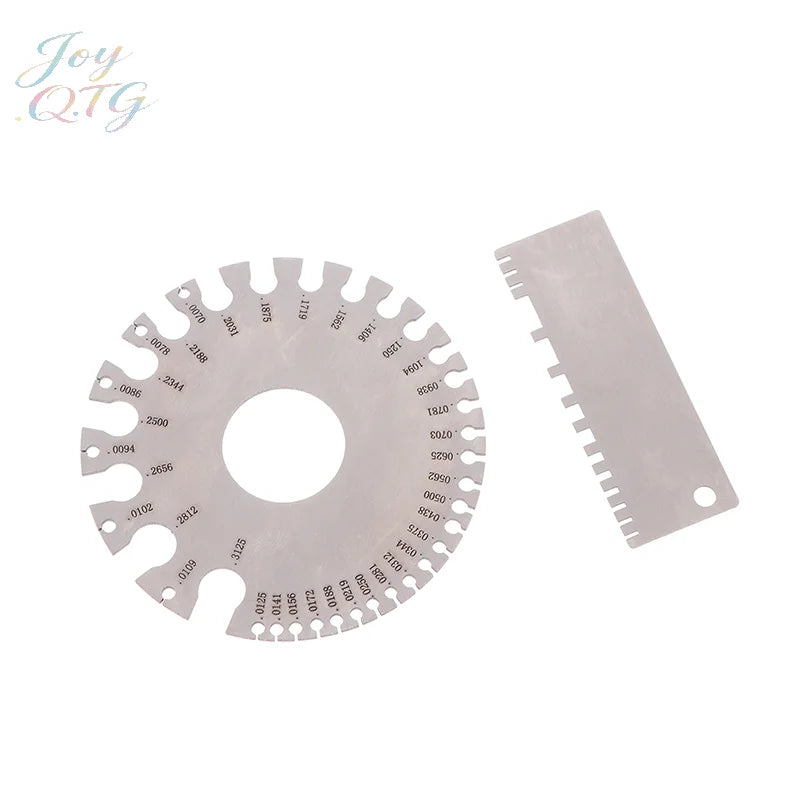 Hot 0-36 Round AWG SWG Wire Gauge Thickness Ruler Gauge Diameter Stainless Steel Measurer Tool Welding Inspection Wire Gauge
