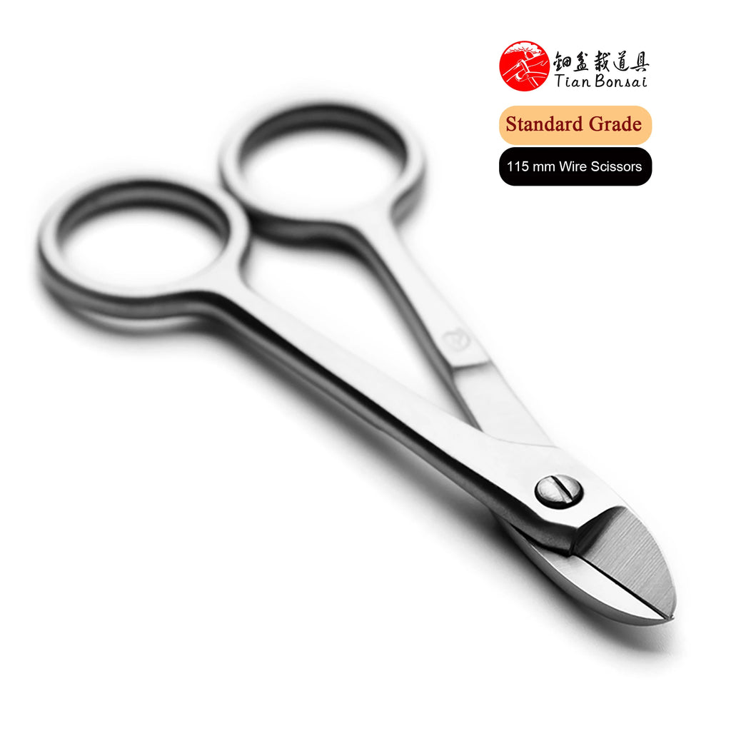 Standard Bonsai Tools 115 mm Wire Scissors Integrally Forged with 3Cr13 Alloy Steel