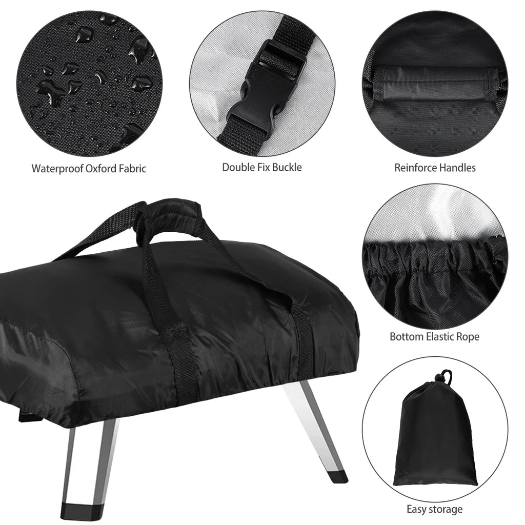 BBQ Grill Dust Bag Pizza Oven Cover Bakingware Storage Bag for Home Kitchen Outdoor Camping Picnic Oxford Fabric Waterproof Case