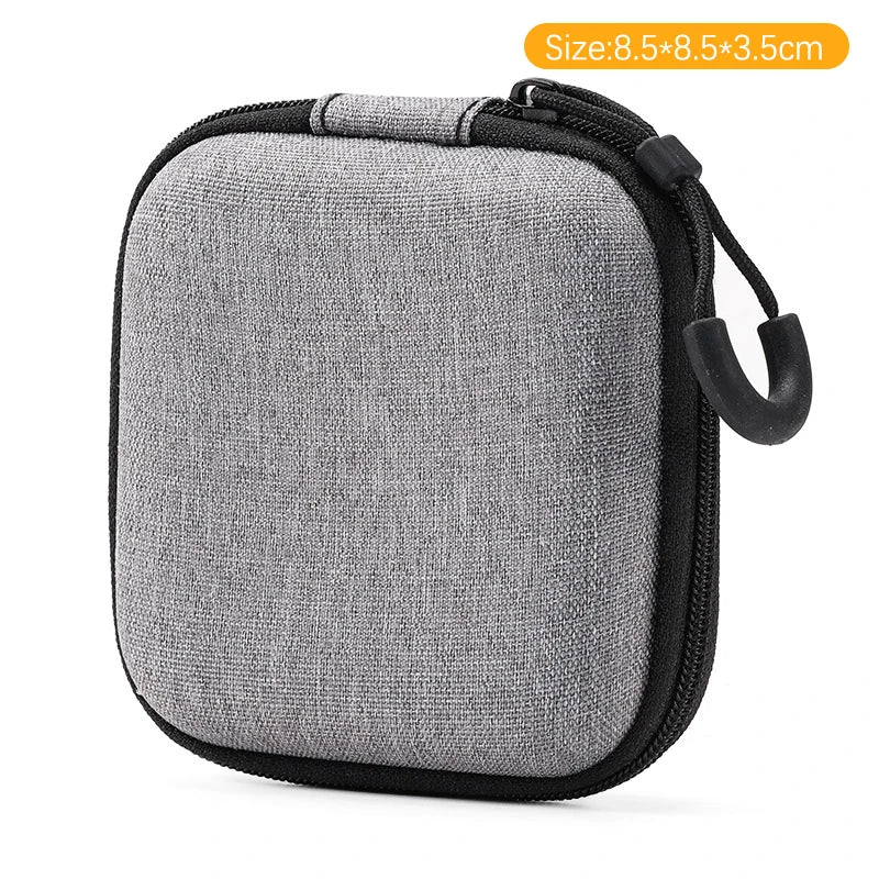 【C】Mini Data Cable Organizer Bag Waterproof Travel Organizer Bag Portable Mobile Phone Charger Protective Cases Earphone Bag