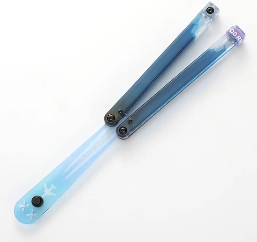 Practice Balisong Training Folding Flail Knife Outdoor Trainer Tanto Pocket No Sharp EDC Tools Fidget Knife Toy Outdoor Tools