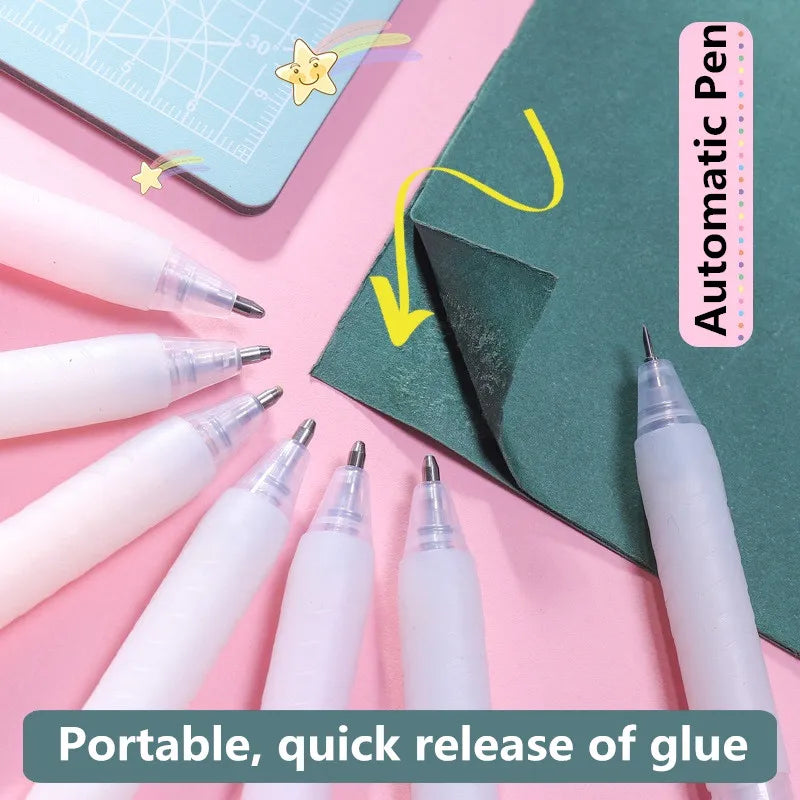 Fashion Student Colored Liquid Glue Pen Child Handmade Paper Crafts Hand Account Sticker Nail Gel Viscose Tool Fast Dry Adhesive