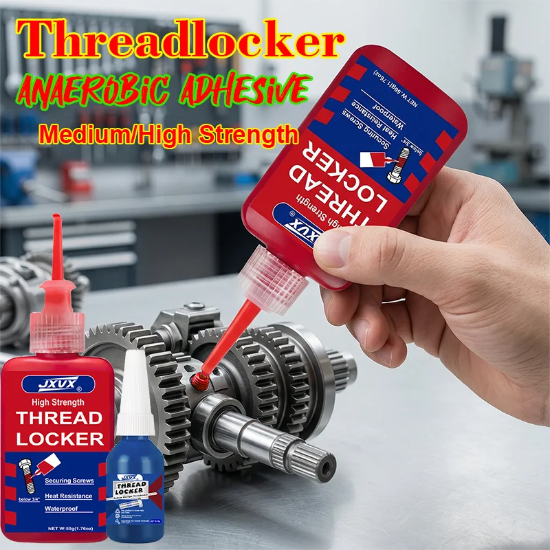 Super Threadlocker 243-271 – Anaerobic adhesive for anti-loosening and securing of metal screws (10/50g)