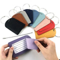PU Leather Luggage Tag Suitcase Address Label Baggage Boarding Bag Tag Travel Accessories