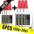50g High-Quality Cyanoacrylate Strong Adhesive, Fast Fixing, Suitable for Wood, Plastic Toys, Car Models, Shoe Repair, One Drop of Glue: Universal Use