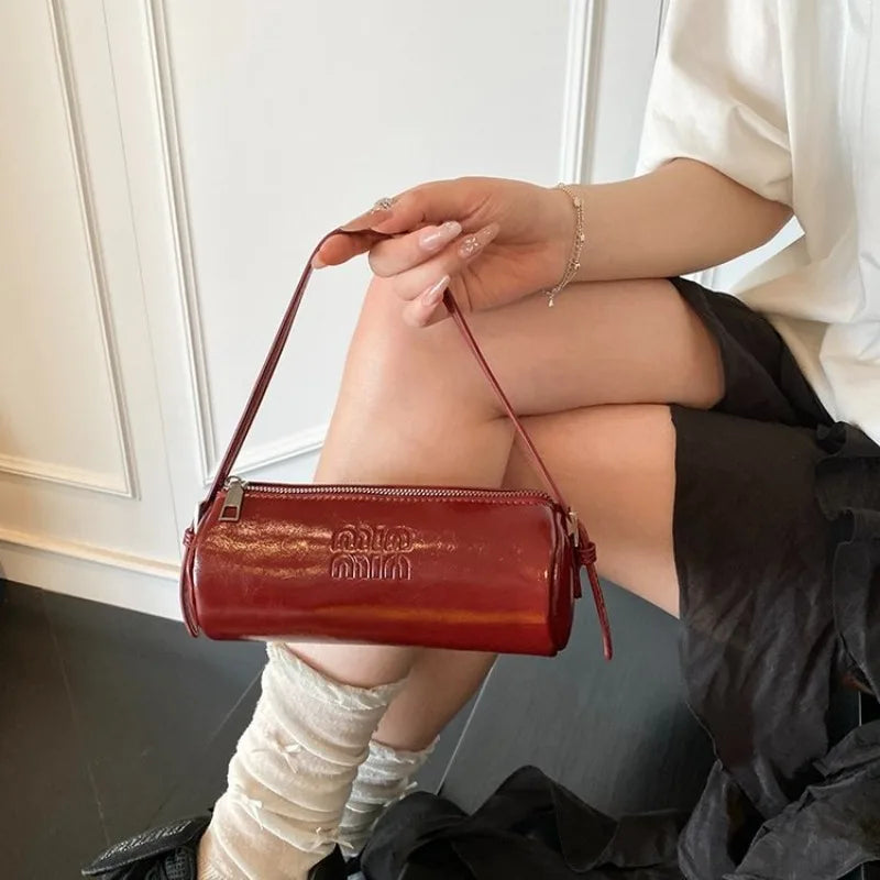 Luxury Leather Diaper Bag For Women Popular Classic Designer Paris Elegant Tote Purse Large Capacity Casual Simple Solid