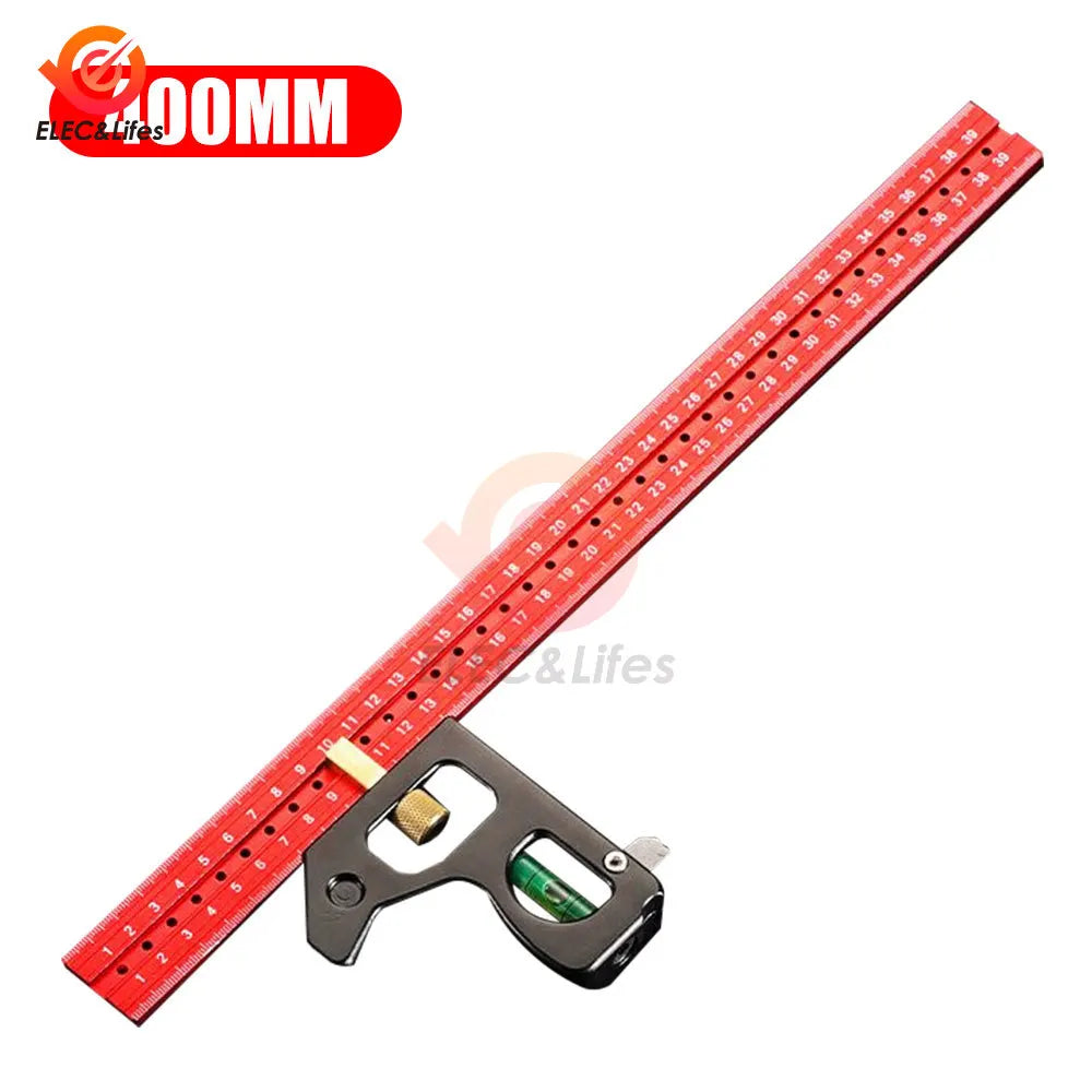 30/40cm Square Right Angle Ruler Woodwork Protractor Engineers Carpenter Straightedge Multi Combination Measuring Tools