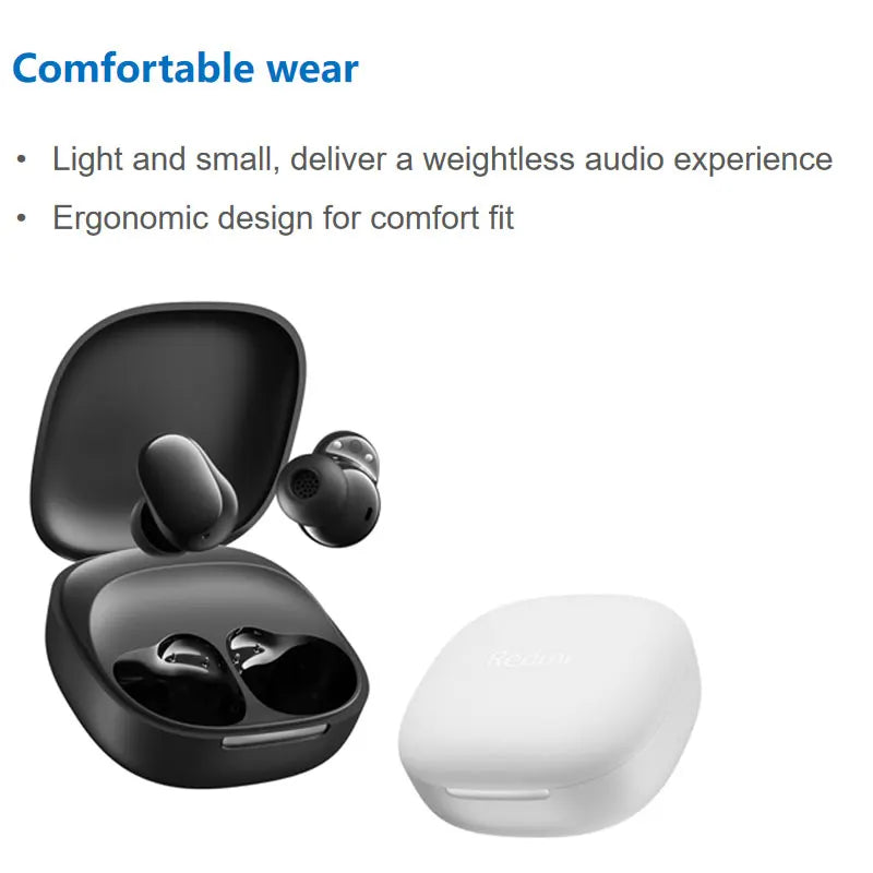 Global Version Redmi buds 6 Play Earphone 10mm Dynamic Driver AI noise cancellation for calls Bluetooth 5.4 TWS Headphone