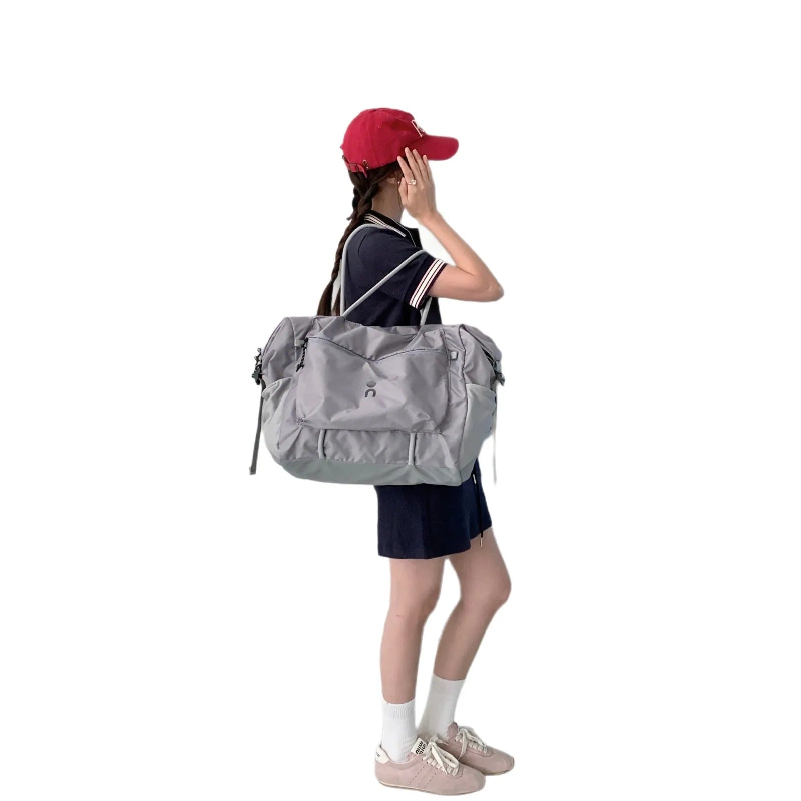 Unisex fashionable lightweight large-capacity travel bag waterproof nylon commuter, fitness, yoga, crossbody shoulder bag