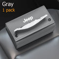 Car central armrest box magnetic tissue box for Jeep Grand Cherokee Wrangler Rubicon Renegade Patriot Compass Commander