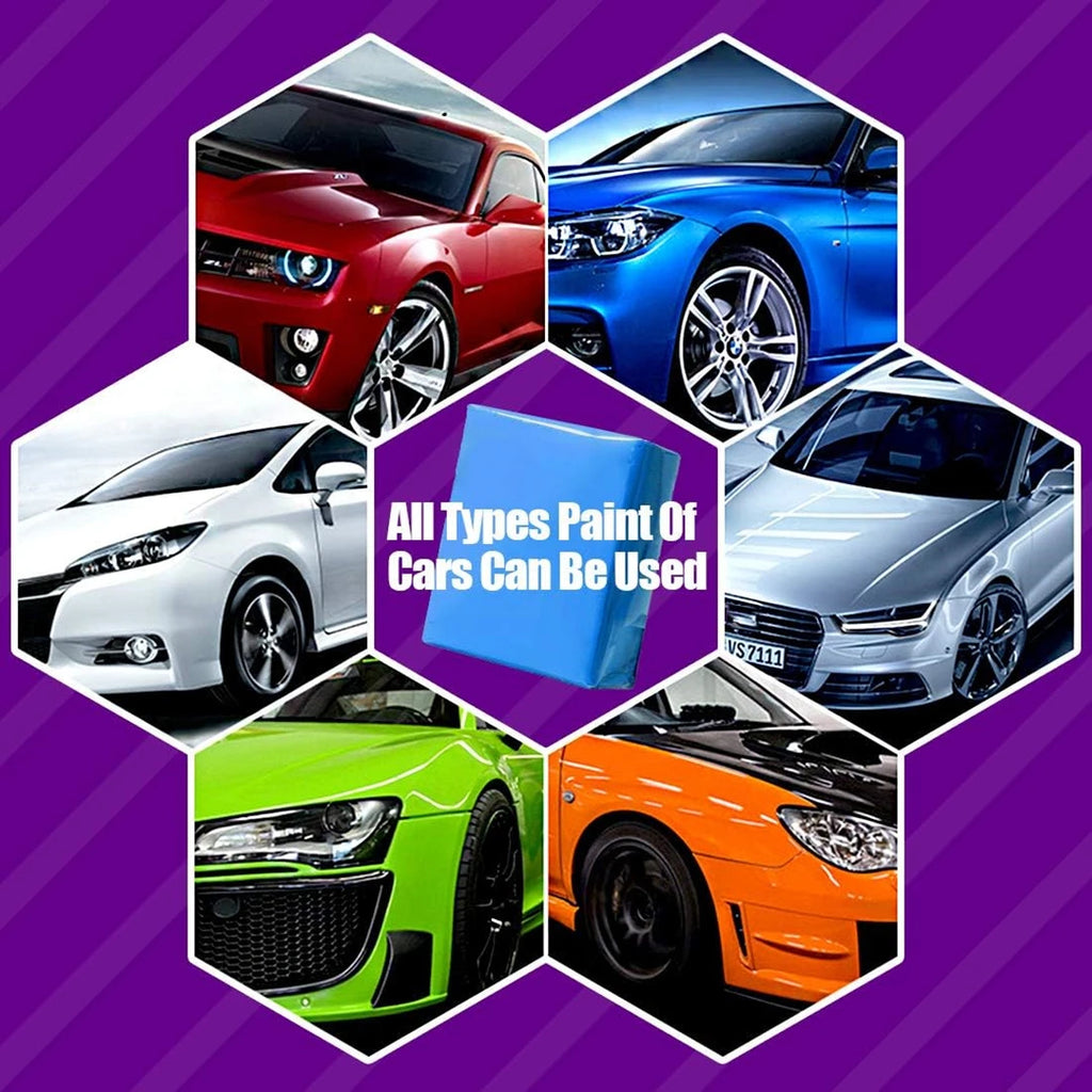 1-4PCS Blue Car Detailing Cleaning Magic Clay Bar Auto Paint Maintenance Tools Premium Grade Material 100G Car Washing Mud