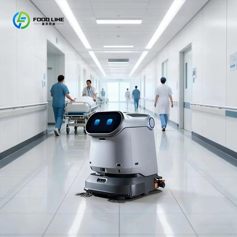 Cleaning Robot Industrial Floor Washer Sweeper Robot with Unmanned Fully Automatic Operation for Warehouse Use Customized