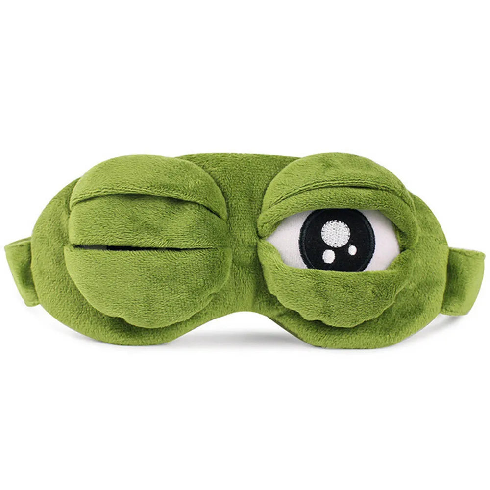 Funny Plush 3D Eye Mask Cute Anime Style Sleeping Cover Protable Soft Comfortable Blindfold for Rest Travel Holiday Gag Gift