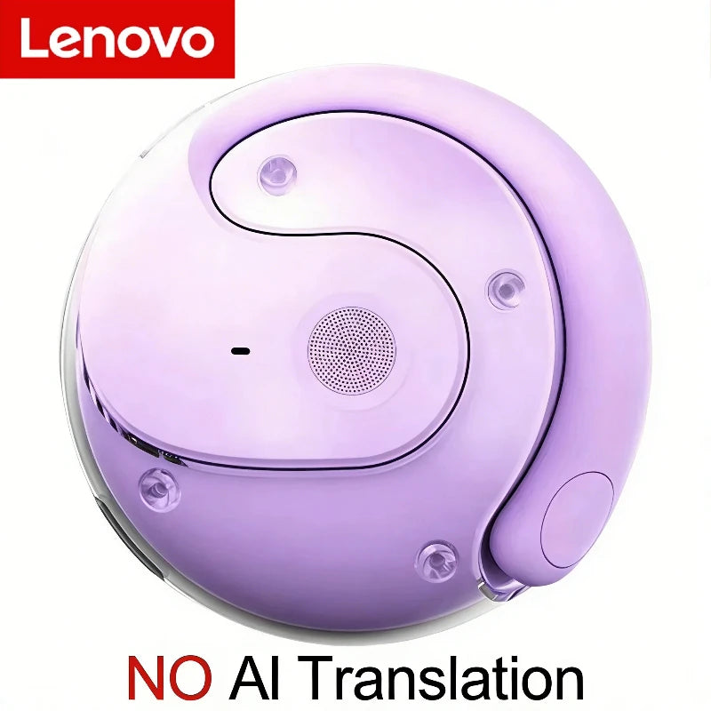 Lenovo T2 Earphones Wireless Bluetooth AI Earphones Realtime Language Translation 144 Languages Ear Hanging Headphone Translator