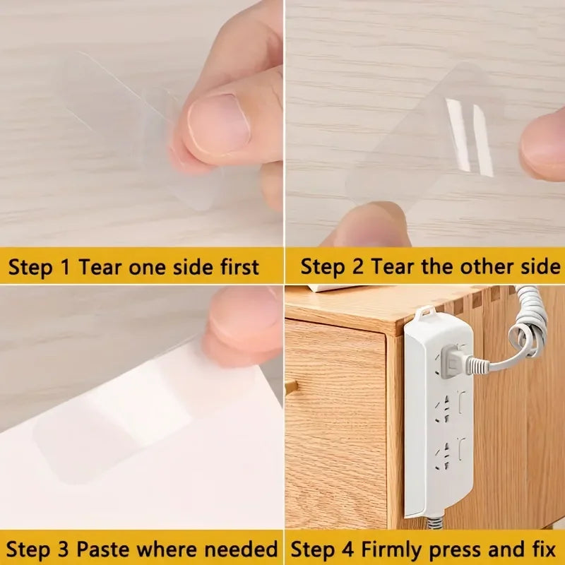 60 Pieces of Double-sided Scotch Tape, Removable Adhesive for Handicrafts