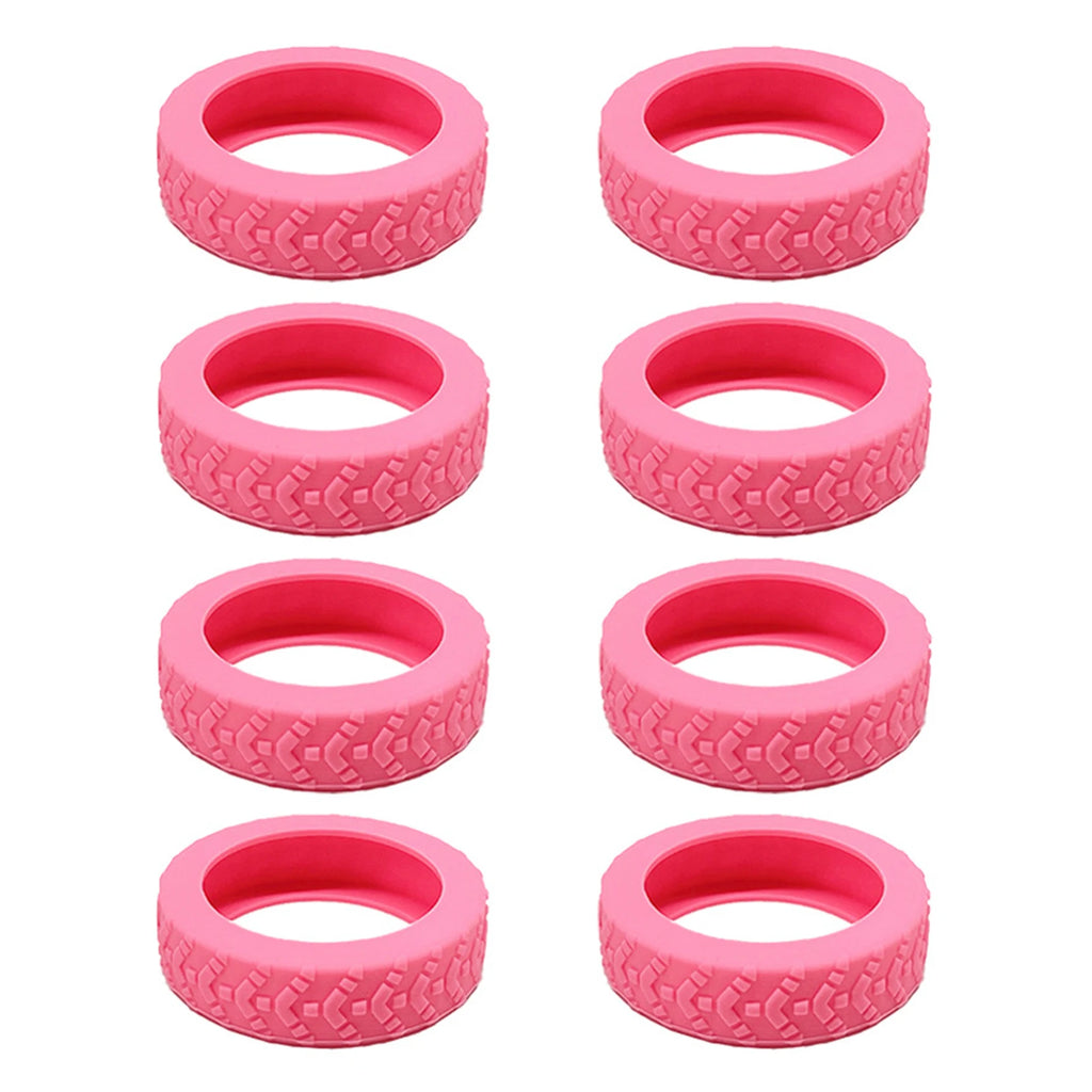 8PCS Silicone Suitcase Wheel Protection Case,Low Noise Trolleys Case Wheels Protector,Universal Wheels Guard Cover Accessories