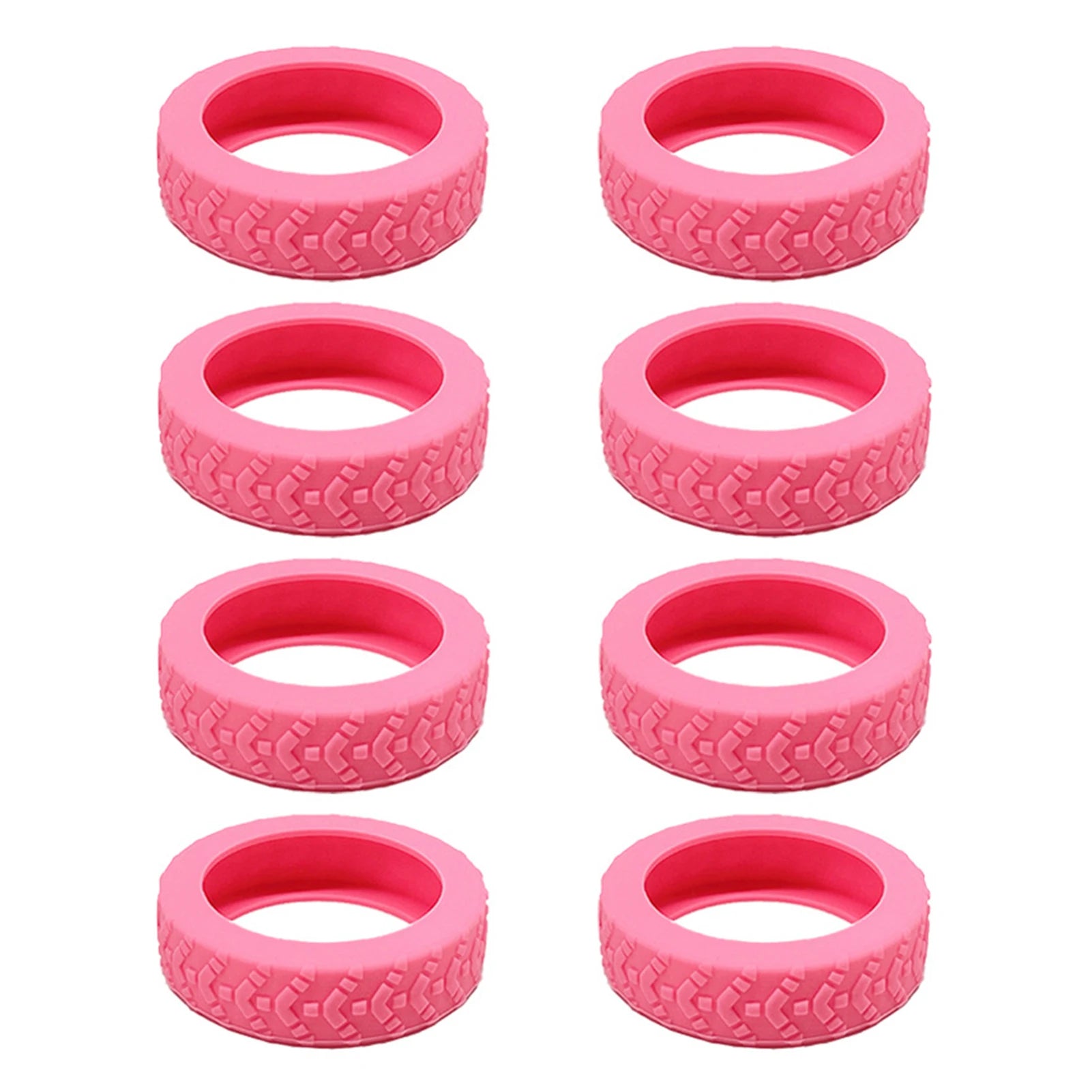 8PCS Silicone Suitcase Wheel Protection Case,Low Noise Trolleys Case Wheels Protector,Universal Wheels Guard Cover Accessories