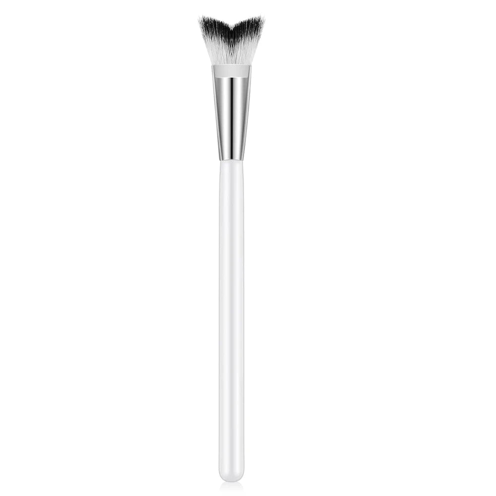 1 pcs Lash Shampoo Curved Brush For Eyelash Extension Cleansing,Soft Makeup Removal Bath Swoop Brush Tools